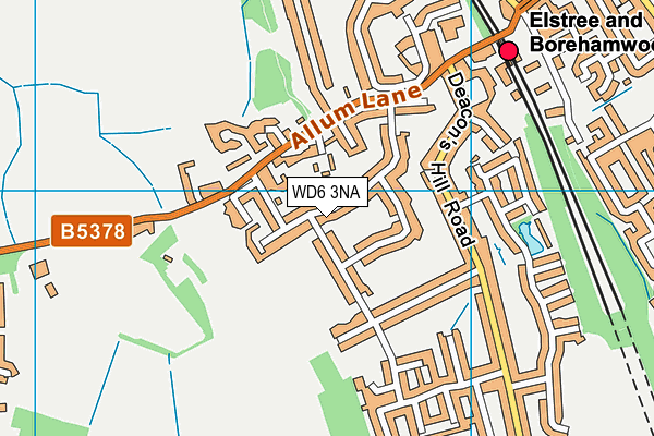 WD6 3NA map - OS VectorMap District (Ordnance Survey) WD6 3NA map - OS VectorMap District (Ordnance Survey)