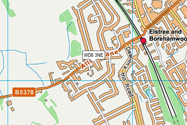 WD6 3NE map - OS VectorMap District (Ordnance Survey) WD6 3NE map - OS VectorMap District (Ordnance Survey)