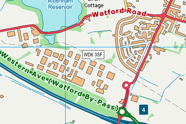 WD6 3SF map - OS VectorMap District (Ordnance Survey) WD6 3SF map - OS VectorMap District (Ordnance Survey)