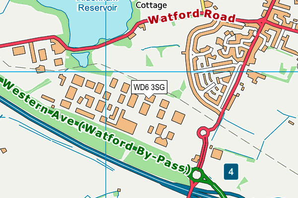 WD6 3SG map - OS VectorMap District (Ordnance Survey) WD6 3SG map - OS VectorMap District (Ordnance Survey)