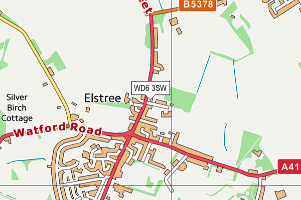 WD6 3SW map - OS VectorMap District (Ordnance Survey) WD6 3SW map - OS VectorMap District (Ordnance Survey)