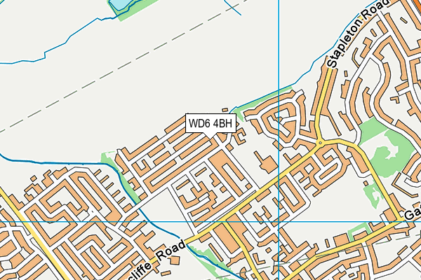 WD6 4BH map - OS VectorMap District (Ordnance Survey) WD6 4BH map - OS VectorMap District (Ordnance Survey)