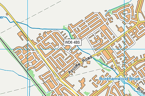 WD6 4BS map - OS VectorMap District (Ordnance Survey) WD6 4BS map - OS VectorMap District (Ordnance Survey)