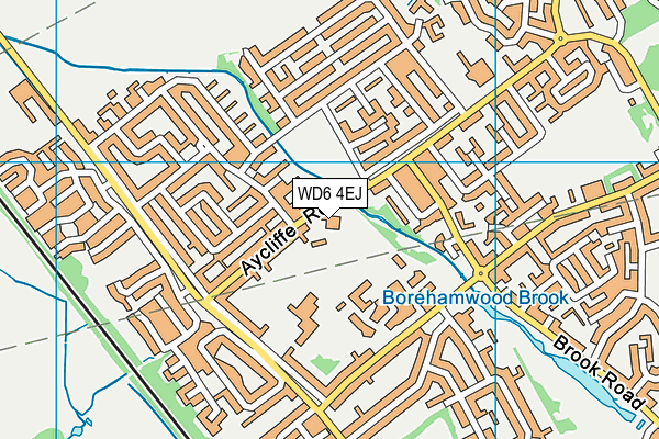 WD6 4EJ map - OS VectorMap District (Ordnance Survey) WD6 4EJ map - OS VectorMap District (Ordnance Survey)
