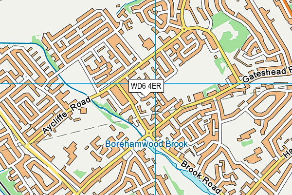 WD6 4ER map - OS VectorMap District (Ordnance Survey) WD6 4ER map - OS VectorMap District (Ordnance Survey)