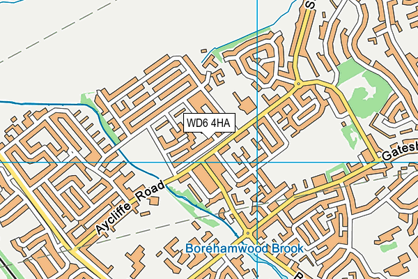 WD6 4HA map - OS VectorMap District (Ordnance Survey) WD6 4HA map - OS VectorMap District (Ordnance Survey)