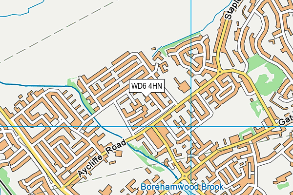 WD6 4HN map - OS VectorMap District (Ordnance Survey) WD6 4HN map - OS VectorMap District (Ordnance Survey)