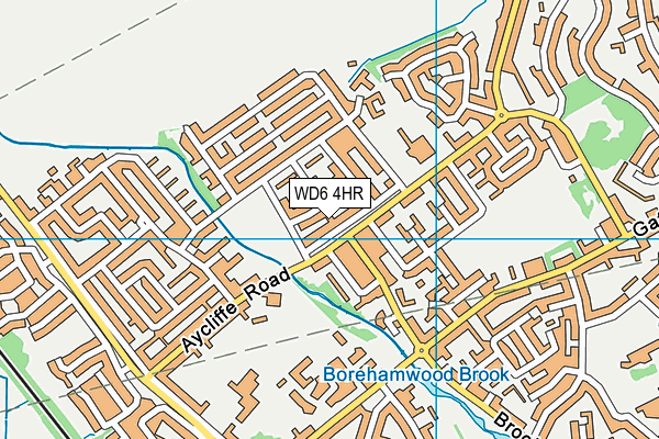 WD6 4HR map - OS VectorMap District (Ordnance Survey) WD6 4HR map - OS VectorMap District (Ordnance Survey)