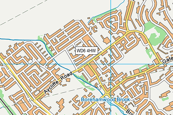 WD6 4HW map - OS VectorMap District (Ordnance Survey) WD6 4HW map - OS VectorMap District (Ordnance Survey)
