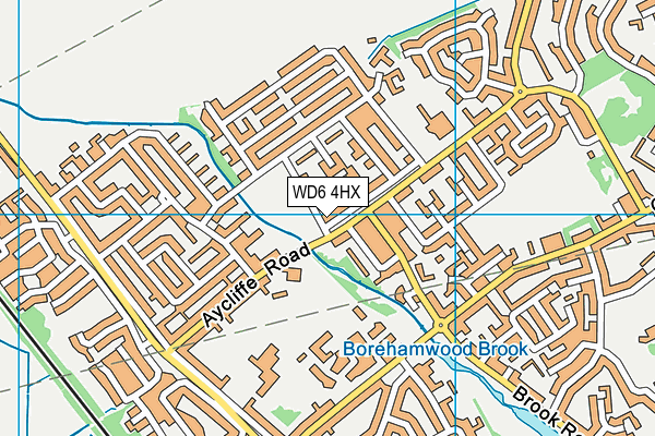 WD6 4HX map - OS VectorMap District (Ordnance Survey) WD6 4HX map - OS VectorMap District (Ordnance Survey)