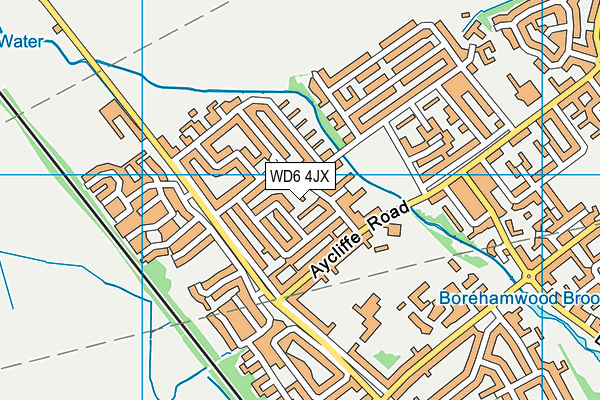 WD6 4JX map - OS VectorMap District (Ordnance Survey) WD6 4JX map - OS VectorMap District (Ordnance Survey)