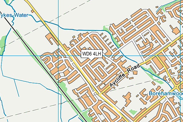 WD6 4LH map - OS VectorMap District (Ordnance Survey) WD6 4LH map - OS VectorMap District (Ordnance Survey)
