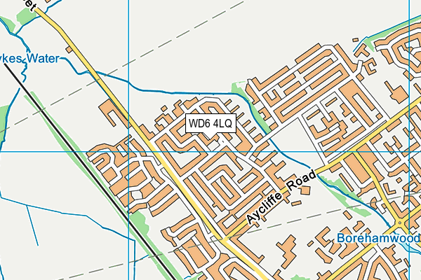 WD6 4LQ map - OS VectorMap District (Ordnance Survey) WD6 4LQ map - OS VectorMap District (Ordnance Survey)