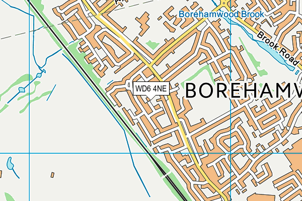 WD6 4NE map - OS VectorMap District (Ordnance Survey) WD6 4NE map - OS VectorMap District (Ordnance Survey)