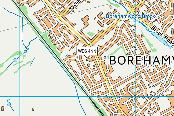 WD6 4NN map - OS VectorMap District (Ordnance Survey) WD6 4NN map - OS VectorMap District (Ordnance Survey)