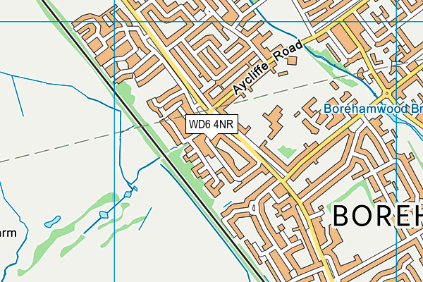 WD6 4NR map - OS VectorMap District (Ordnance Survey) WD6 4NR map - OS VectorMap District (Ordnance Survey)