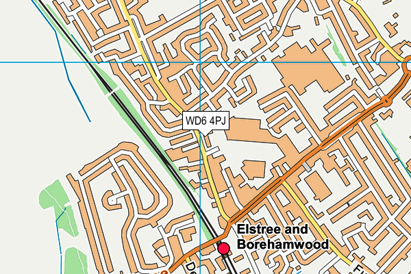 WD6 4PJ map - OS VectorMap District (Ordnance Survey) WD6 4PJ map - OS VectorMap District (Ordnance Survey)