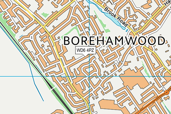 WD6 4PZ map - OS VectorMap District (Ordnance Survey) WD6 4PZ map - OS VectorMap District (Ordnance Survey)