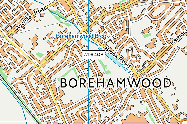 WD6 4QB map - OS VectorMap District (Ordnance Survey) WD6 4QB map - OS VectorMap District (Ordnance Survey)