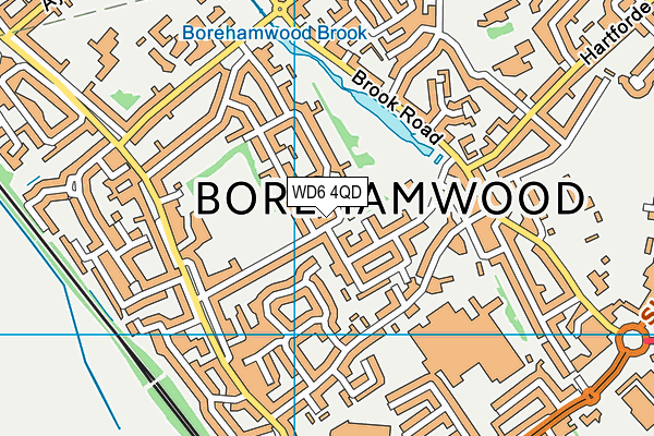 WD6 4QD map - OS VectorMap District (Ordnance Survey) WD6 4QD map - OS VectorMap District (Ordnance Survey)