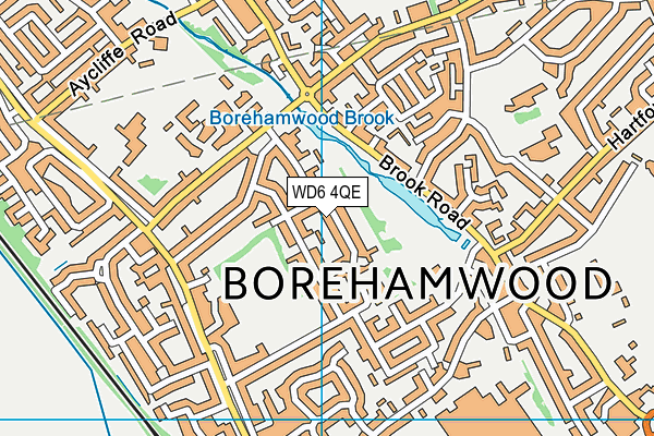 WD6 4QE map - OS VectorMap District (Ordnance Survey) WD6 4QE map - OS VectorMap District (Ordnance Survey)
