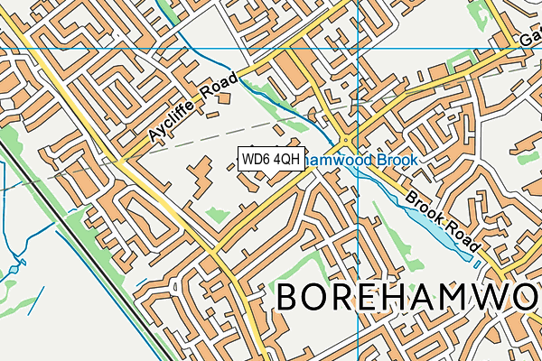 WD6 4QH map - OS VectorMap District (Ordnance Survey) WD6 4QH map - OS VectorMap District (Ordnance Survey)