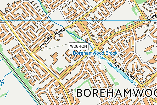 WD6 4QN map - OS VectorMap District (Ordnance Survey) WD6 4QN map - OS VectorMap District (Ordnance Survey)