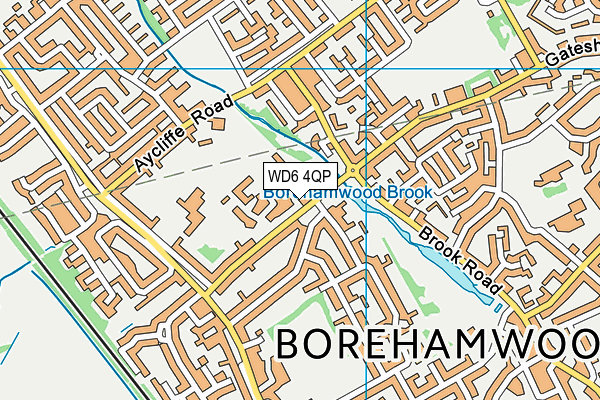 WD6 4QP map - OS VectorMap District (Ordnance Survey) WD6 4QP map - OS VectorMap District (Ordnance Survey)