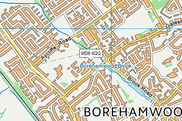 WD6 4QQ map - OS VectorMap District (Ordnance Survey) WD6 4QQ map - OS VectorMap District (Ordnance Survey)