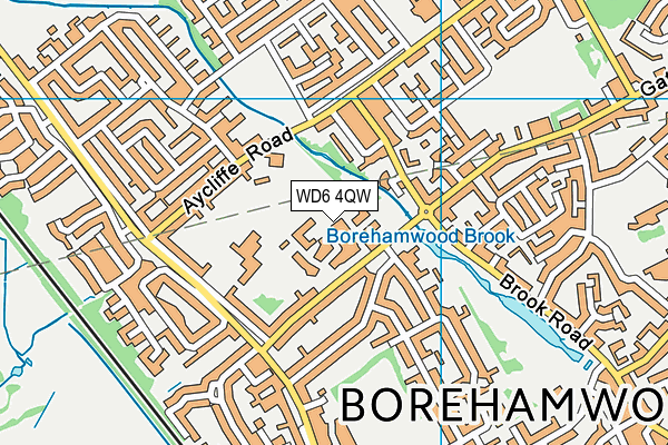 WD6 4QW map - OS VectorMap District (Ordnance Survey) WD6 4QW map - OS VectorMap District (Ordnance Survey)