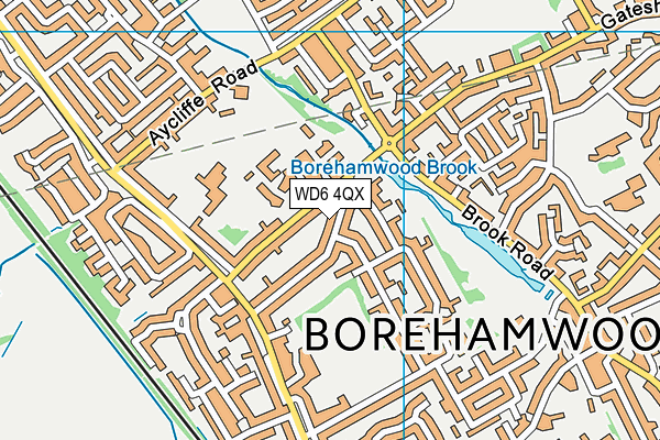 WD6 4QX map - OS VectorMap District (Ordnance Survey) WD6 4QX map - OS VectorMap District (Ordnance Survey)