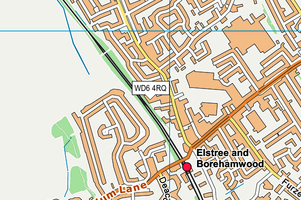 WD6 4RQ map - OS VectorMap District (Ordnance Survey) WD6 4RQ map - OS VectorMap District (Ordnance Survey)