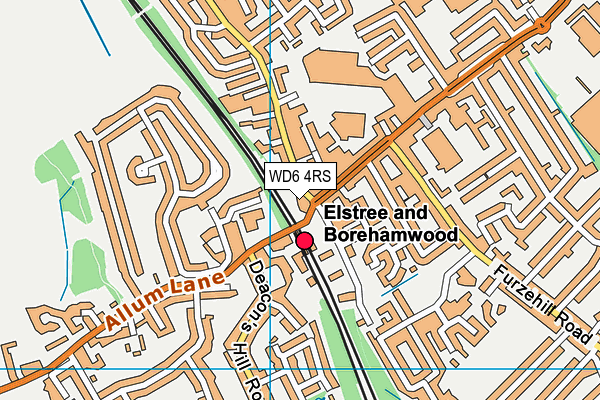 WD6 4RS map - OS VectorMap District (Ordnance Survey) WD6 4RS map - OS VectorMap District (Ordnance Survey)