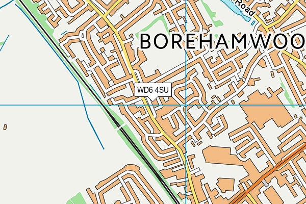 WD6 4SU map - OS VectorMap District (Ordnance Survey) WD6 4SU map - OS VectorMap District (Ordnance Survey)