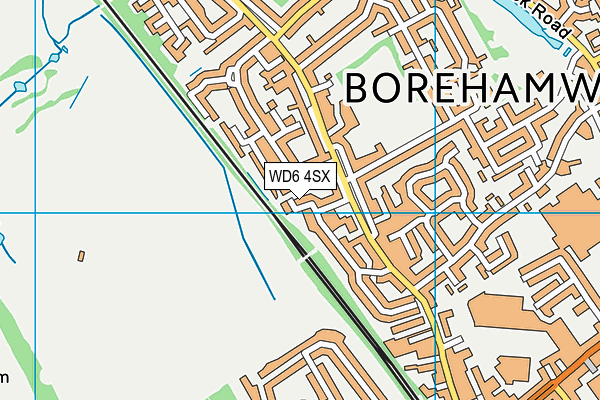 WD6 4SX map - OS VectorMap District (Ordnance Survey) WD6 4SX map - OS VectorMap District (Ordnance Survey)