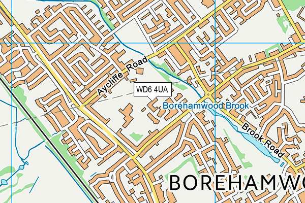 WD6 4UA map - OS VectorMap District (Ordnance Survey) WD6 4UA map - OS VectorMap District (Ordnance Survey)