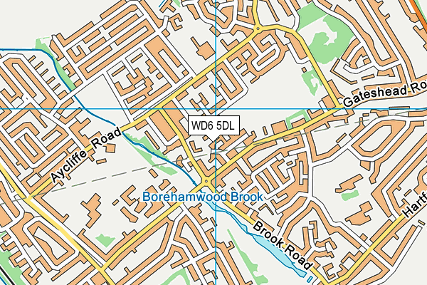 WD6 5DL map - OS VectorMap District (Ordnance Survey) WD6 5DL map - OS VectorMap District (Ordnance Survey)