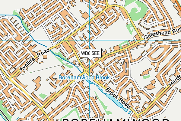 WD6 5EE map - OS VectorMap District (Ordnance Survey) WD6 5EE map - OS VectorMap District (Ordnance Survey)