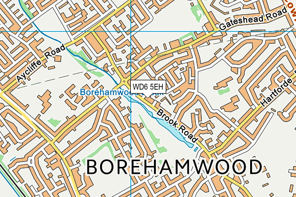WD6 5EH map - OS VectorMap District (Ordnance Survey) WD6 5EH map - OS VectorMap District (Ordnance Survey)