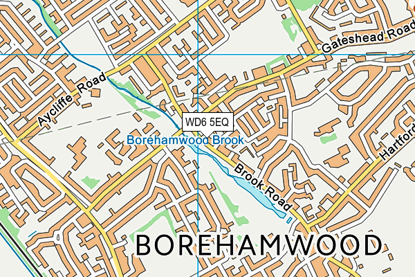 WD6 5EQ map - OS VectorMap District (Ordnance Survey) WD6 5EQ map - OS VectorMap District (Ordnance Survey)