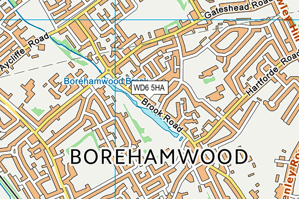 WD6 5HA map - OS VectorMap District (Ordnance Survey) WD6 5HA map - OS VectorMap District (Ordnance Survey)