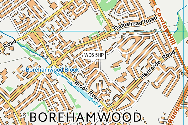 WD6 5HP map - OS VectorMap District (Ordnance Survey) WD6 5HP map - OS VectorMap District (Ordnance Survey)