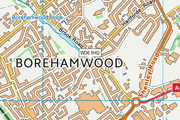 WD6 5HQ map - OS VectorMap District (Ordnance Survey) WD6 5HQ map - OS VectorMap District (Ordnance Survey)