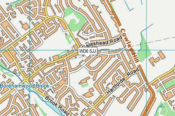 WD6 5JJ map - OS VectorMap District (Ordnance Survey) WD6 5JJ map - OS VectorMap District (Ordnance Survey)