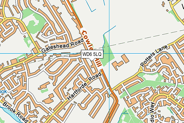 WD6 5LQ map - OS VectorMap District (Ordnance Survey) WD6 5LQ map - OS VectorMap District (Ordnance Survey)