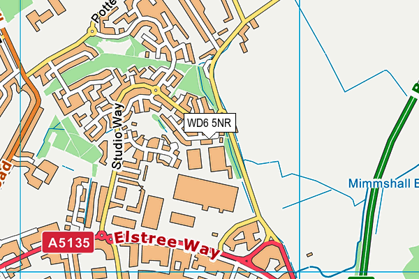 WD6 5NR map - OS VectorMap District (Ordnance Survey) WD6 5NR map - OS VectorMap District (Ordnance Survey)