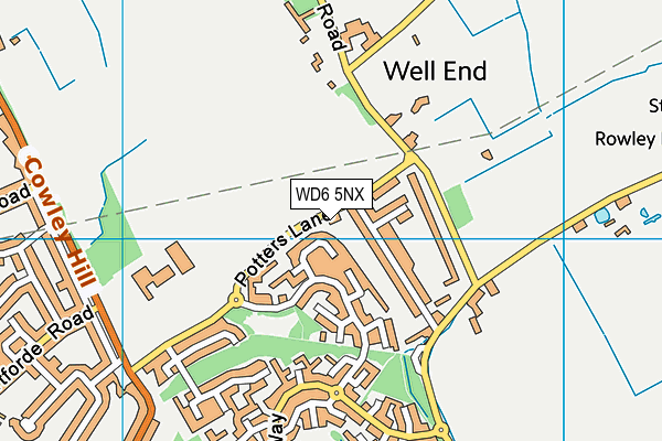 WD6 5NX map - OS VectorMap District (Ordnance Survey) WD6 5NX map - OS VectorMap District (Ordnance Survey)