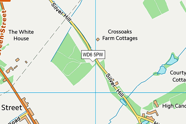 WD6 5PW map - OS VectorMap District (Ordnance Survey) WD6 5PW map - OS VectorMap District (Ordnance Survey)