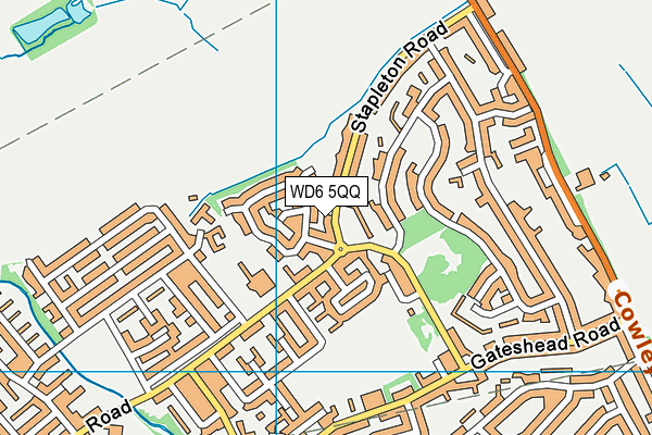 WD6 5QQ map - OS VectorMap District (Ordnance Survey) WD6 5QQ map - OS VectorMap District (Ordnance Survey)