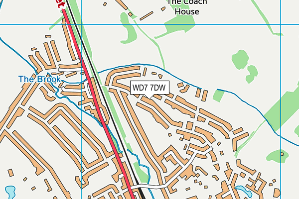 WD7 7DW map - OS VectorMap District (Ordnance Survey) WD7 7DW map - OS VectorMap District (Ordnance Survey)